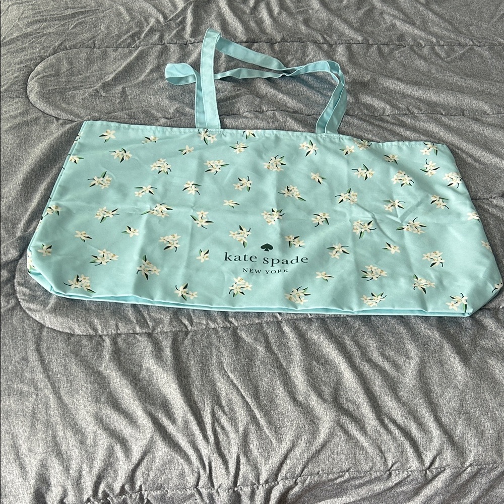 Kate Spade Light Blue Floral Tote